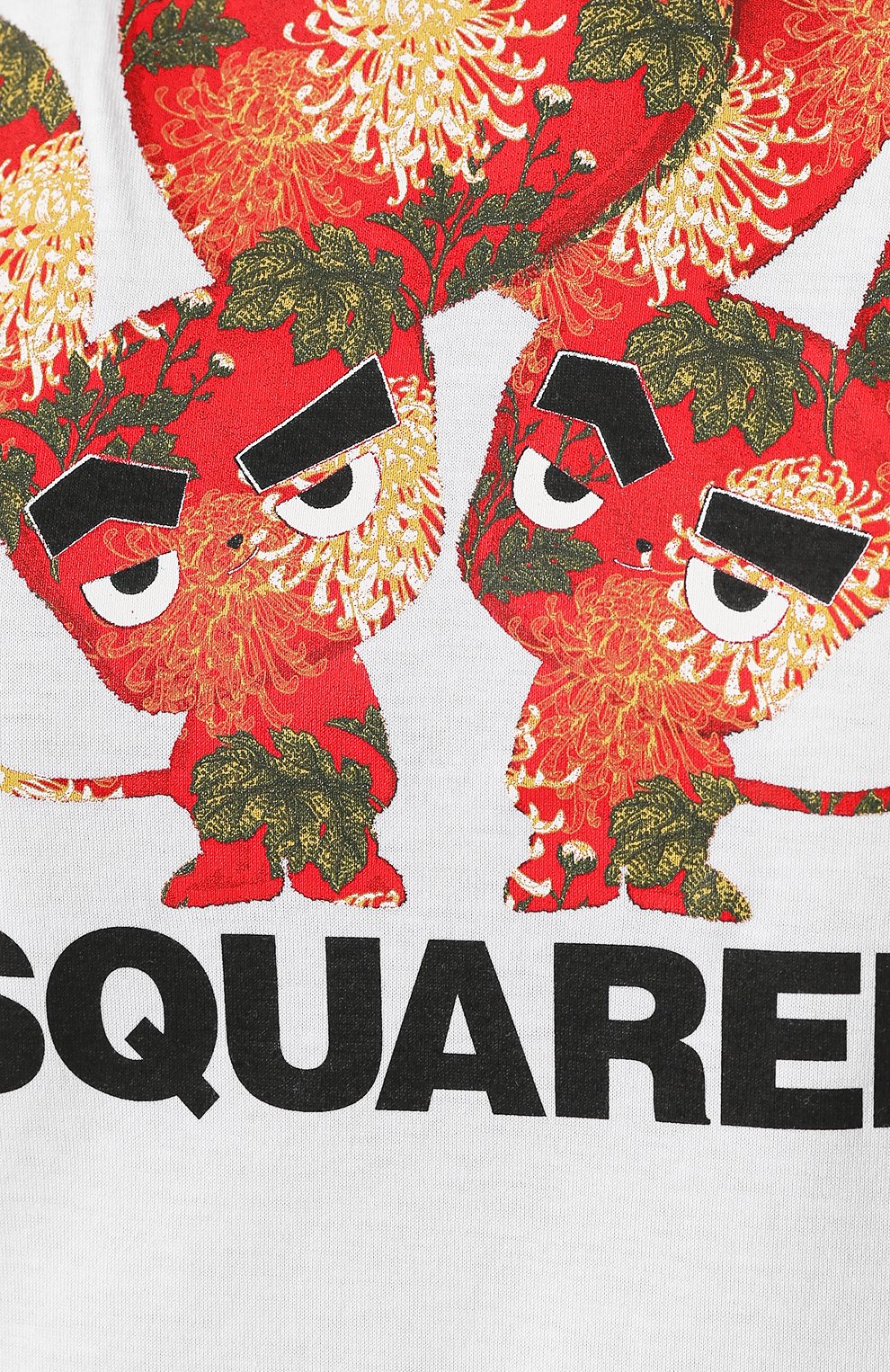 Хлопковая футболка DSQUARED2 белого цвета по цене 19950 руб., арт. S75GD0079/S22427, фото 5 Хлопковая футболка DSQUARED2, арт. S75GD0079/S22427, фото 5
