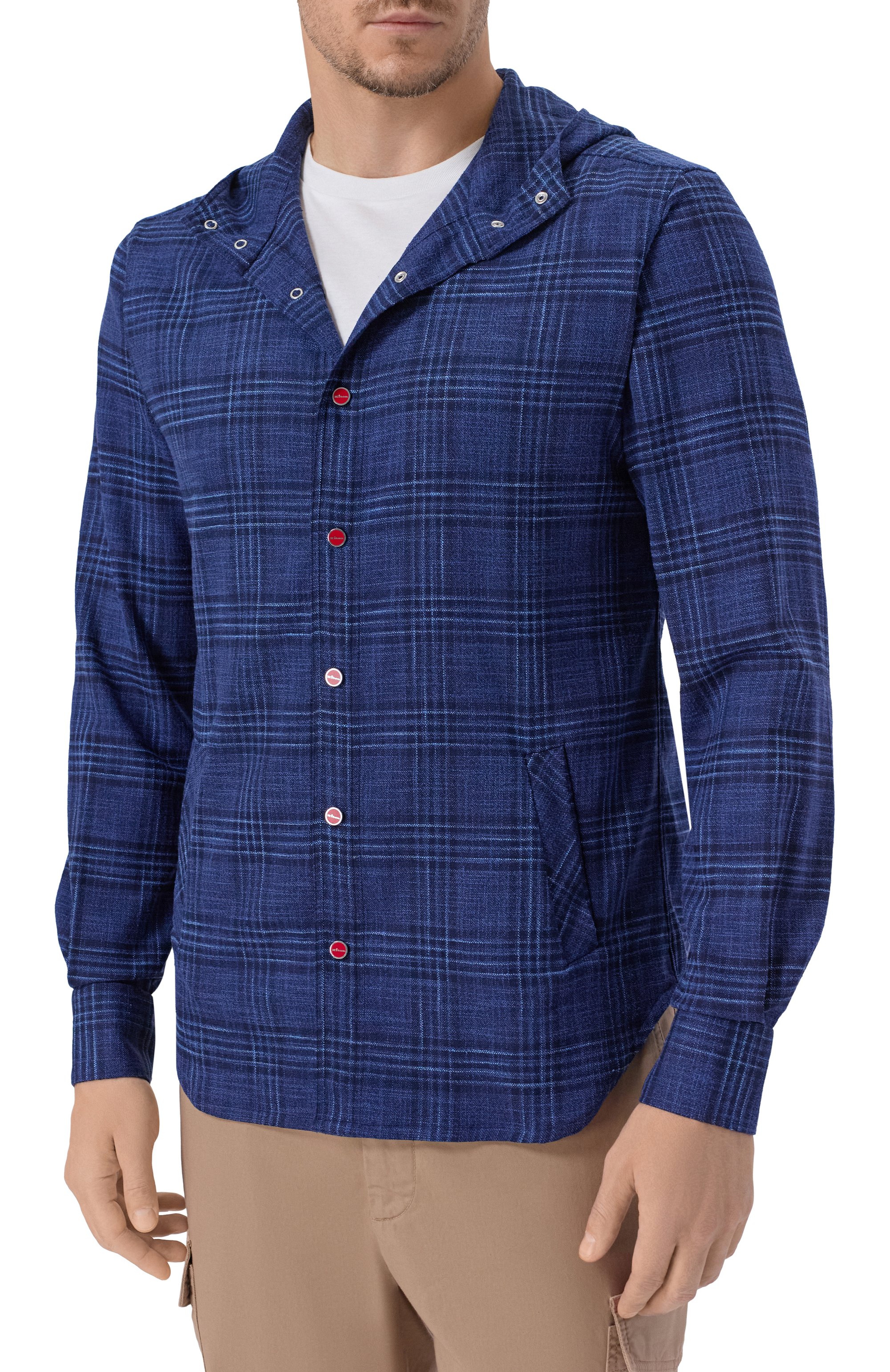 Рубаш ка из шерсти и шелка KITON, арт. UMCMARK0617E19, фото 3