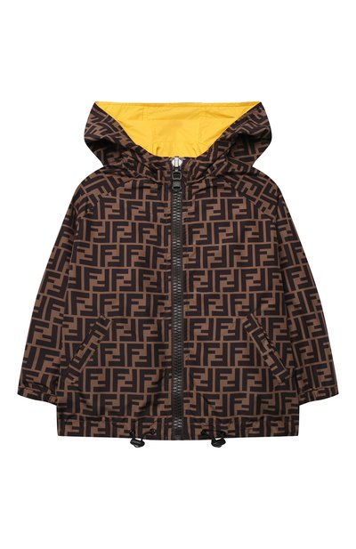 Двусторонняя ветровка FENDI желтого цвета по цене 62650 руб., арт. JUA092/AEYC/8A-12+, фото 4 Двусторонняя ветровка FENDI, арт. JUA092/AEYC/8A-12+, фото 4