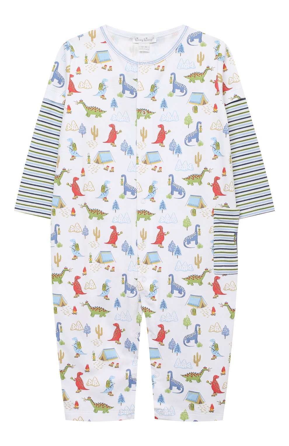 Хлопковый комбинезон KISSY KISSY разноцветного цвета по цене 5795 руб., арт. KB804616I, фото 1 Хлопковый комбинезон KISSY KISSY, арт. KB804616I, фото 1