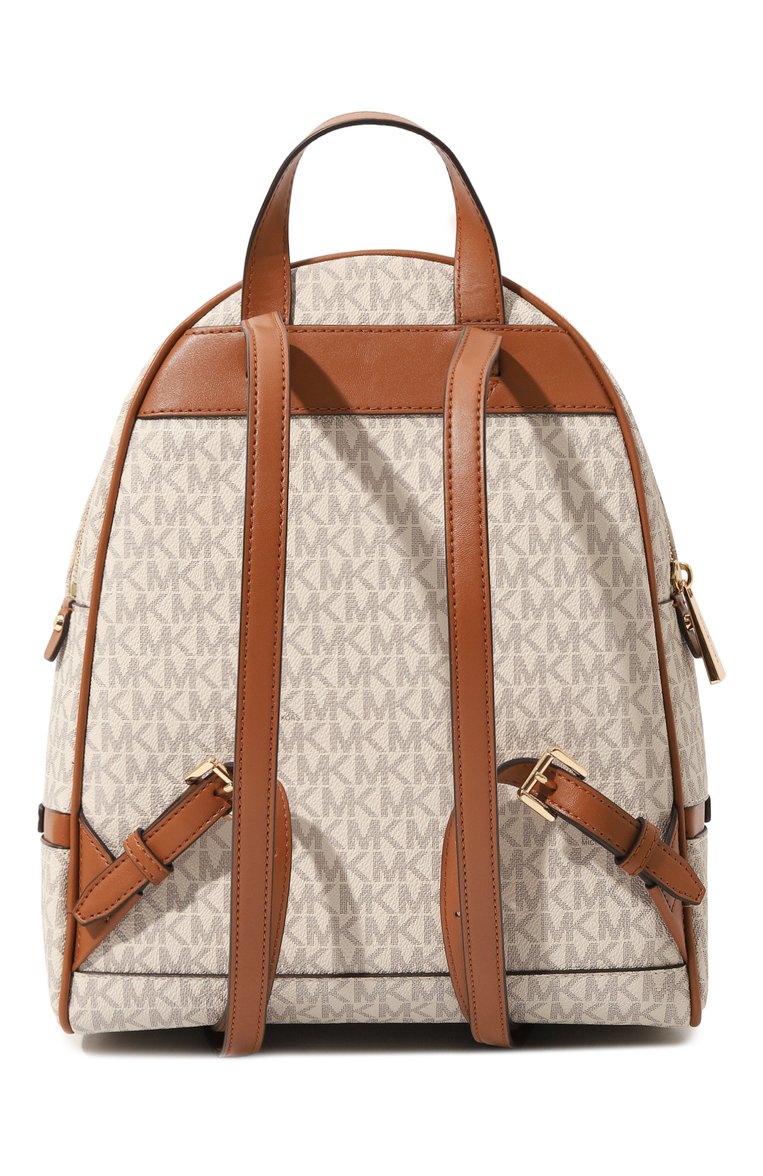 Женский рюкзак rhea  MICHAEL MICHAEL KORS кремвого цвета, арт. 30S7GEZB1B | Фото 6 (Стили: Кэжуэл; Размер: medium; Материал сплава: Проставлено; Драгоценные камни: Проставлено; Материал: Канва)