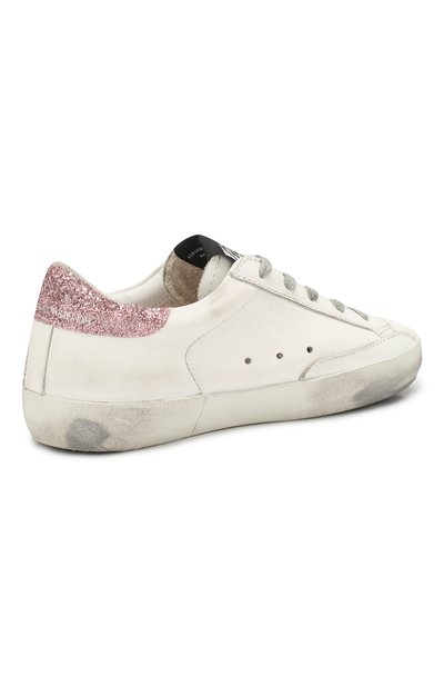 Кожаные кеды superstar GOLDEN GOOSE DELUXE BRAND белого цвета по цене 25400 руб., арт. G35KS301.B14, фото 3 Кожаные кеды superstar GOLDEN GOOSE DELUXE BRAND, арт. G35KS301.B14, фото 3
