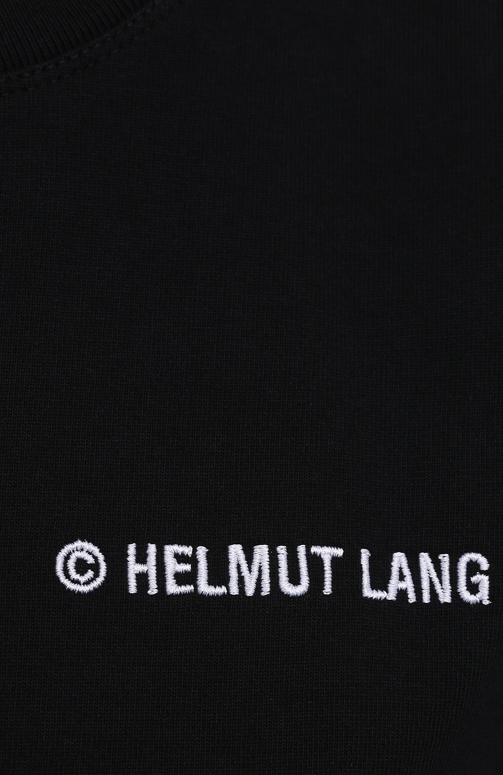 Хлопковая футболка HELMUT LANG черного цвета по цене 15750 руб., арт. K10DW505, фото 5 Хлопковая футболка HELMUT LANG, арт. K10DW505, фото 5