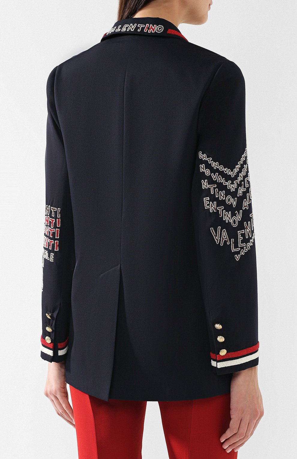 Шерстяной жакет VALENTINO, арт. RB3CE1H54FD, фото 4