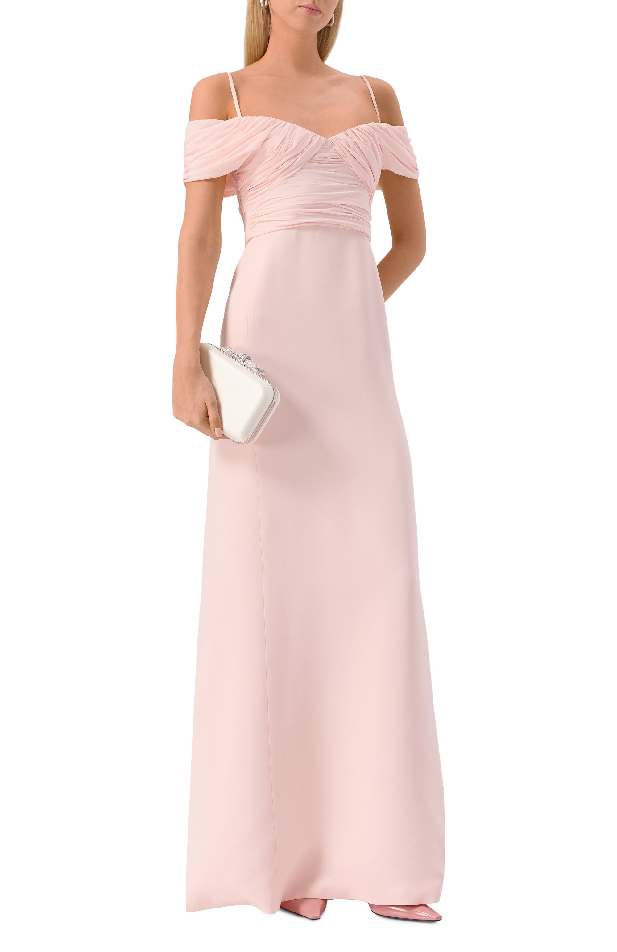 Клатч double bow small MACH & MACH белого цвета по цене 138500 руб., арт. MMCB-BG0002-CRP-WHT, фото 7 Клатч double bow small MACH & MACH, арт. MMCB-BG0002-CRP-WHT, фото 7