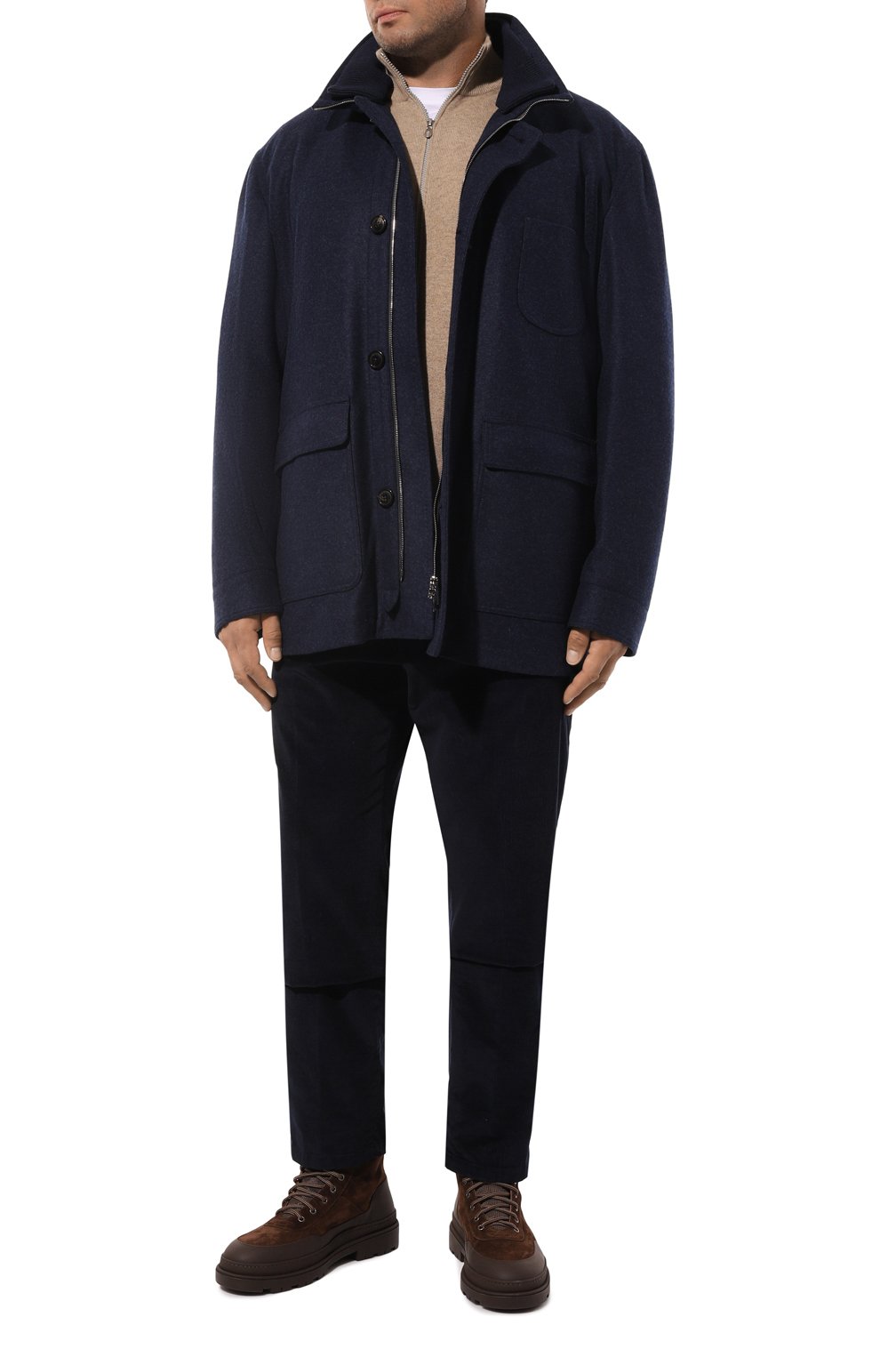 Куртка из шерсти и кашемира CORTIGIANI темно-синего цвета по цене 369000 руб., арт. 1AG638, фото 2 Куртка из шерсти и кашемира CORTIGIANI, арт. 1AG638, фото 2