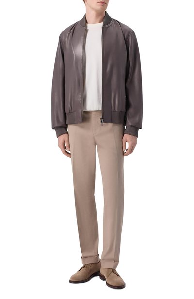 Кожаный бомбер MVST, арт. M25.1PM.0009/BIG SIZE/CREAM NAPA, фото 2