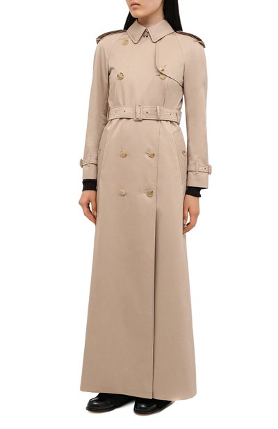 Хлопковый тренч BURBERRY, арт. 4564337, фото 4