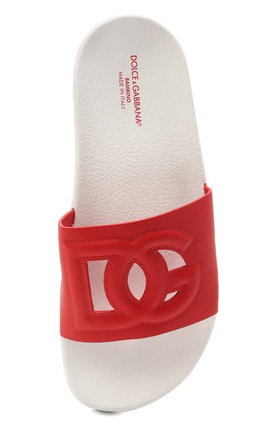 Кожаные шлепанцы DOLCE & GABBANA, арт. D11031/A1735/37-39, фото 4