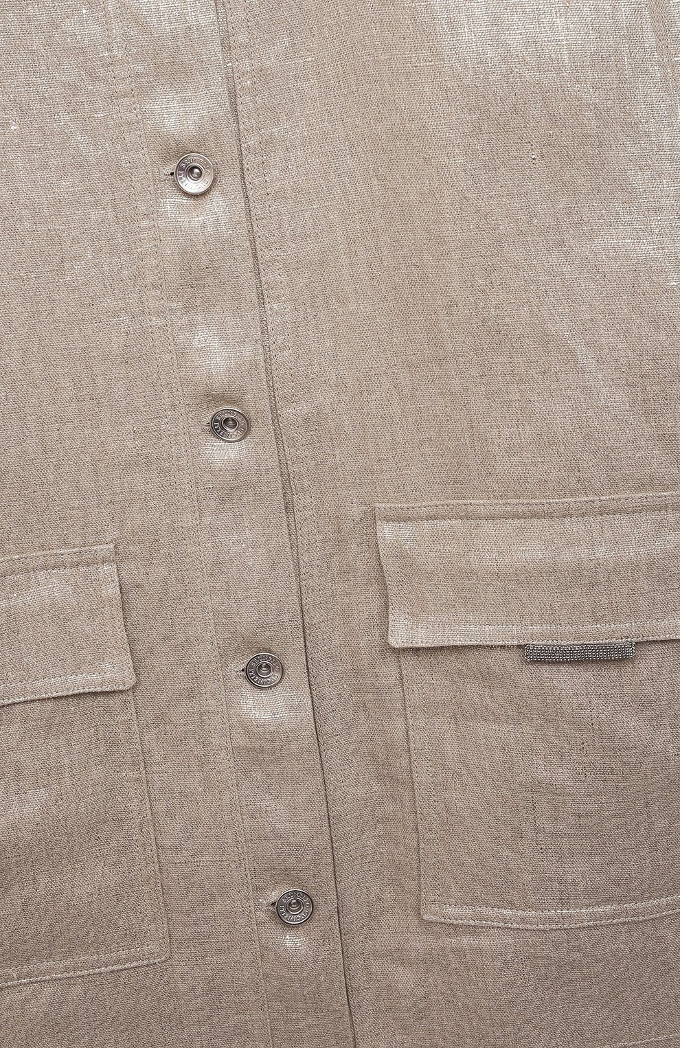 Льняная куртка BRUNELLO CUCINELLI, арт. BH1690461C, фото 3