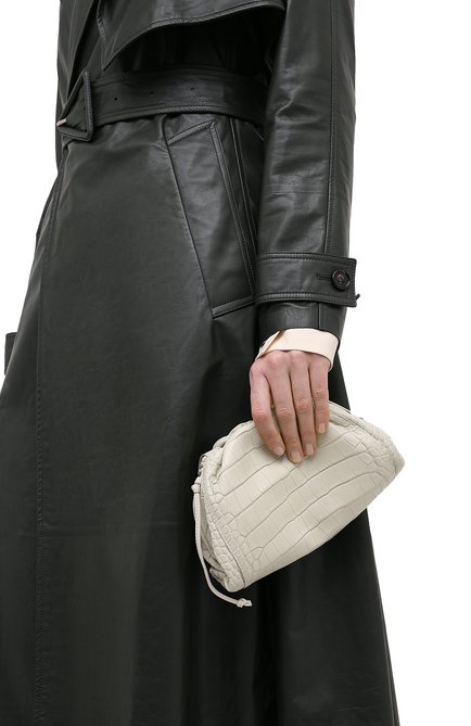 Женский клатч pouch mini из кожи аллигатора BOTTEGA VENETA, арт. 585852/VCPX1/AMIS