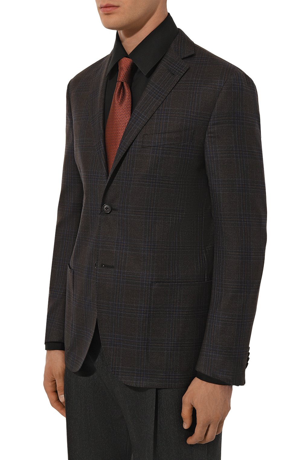 Шерстяной пиджак CORNELIANI коричневого цвета по цене 109000 руб., арт. 946002-9416277, фото 5 Шерстяной пиджак CORNELIANI, арт. 946002-9416277, фото 5