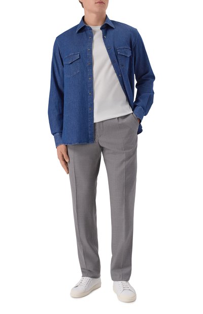 Мужская хлопковая футболка ZILLI, арт. TSR02AM0100VLE000