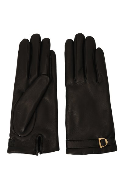 Кожаные перчатки COCCINELLE черного цвета по цене 15500 руб., арт. E7MY0410101, фото 3 Кожаные перчатки COCCINELLE, арт. E7MY0410101, фото 3