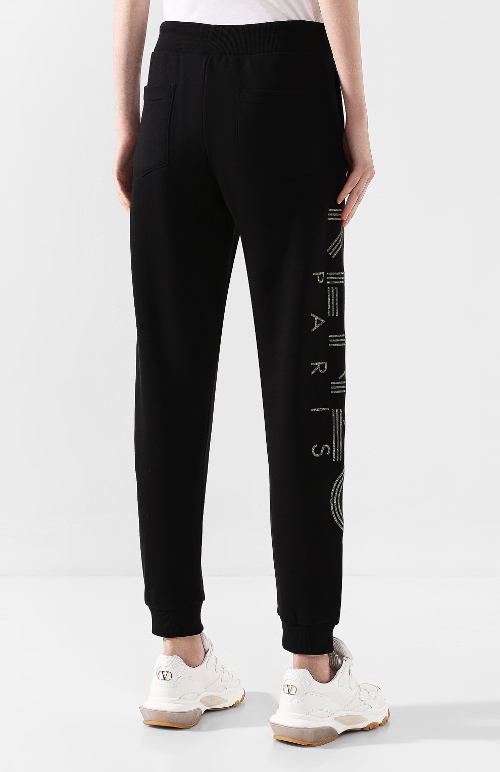 Хлопковые джоггеры KENZO черного цвета по цене 37750 руб., арт. F962PA722953, фото 4 Хлопковые джоггеры KENZO, арт. F962PA722953, фото 4