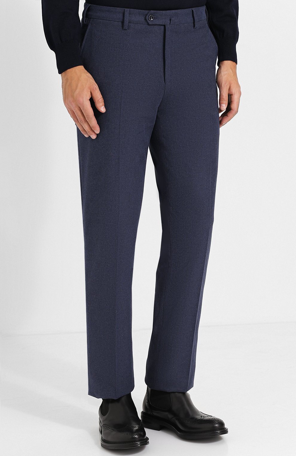 Хлопковые брюки LORO PIANA темно-синего цвета по цене 51800 руб., арт. FAG4236, фото 3 Хлопковые брюки LORO PIANA, арт. FAG4236, фото 3
