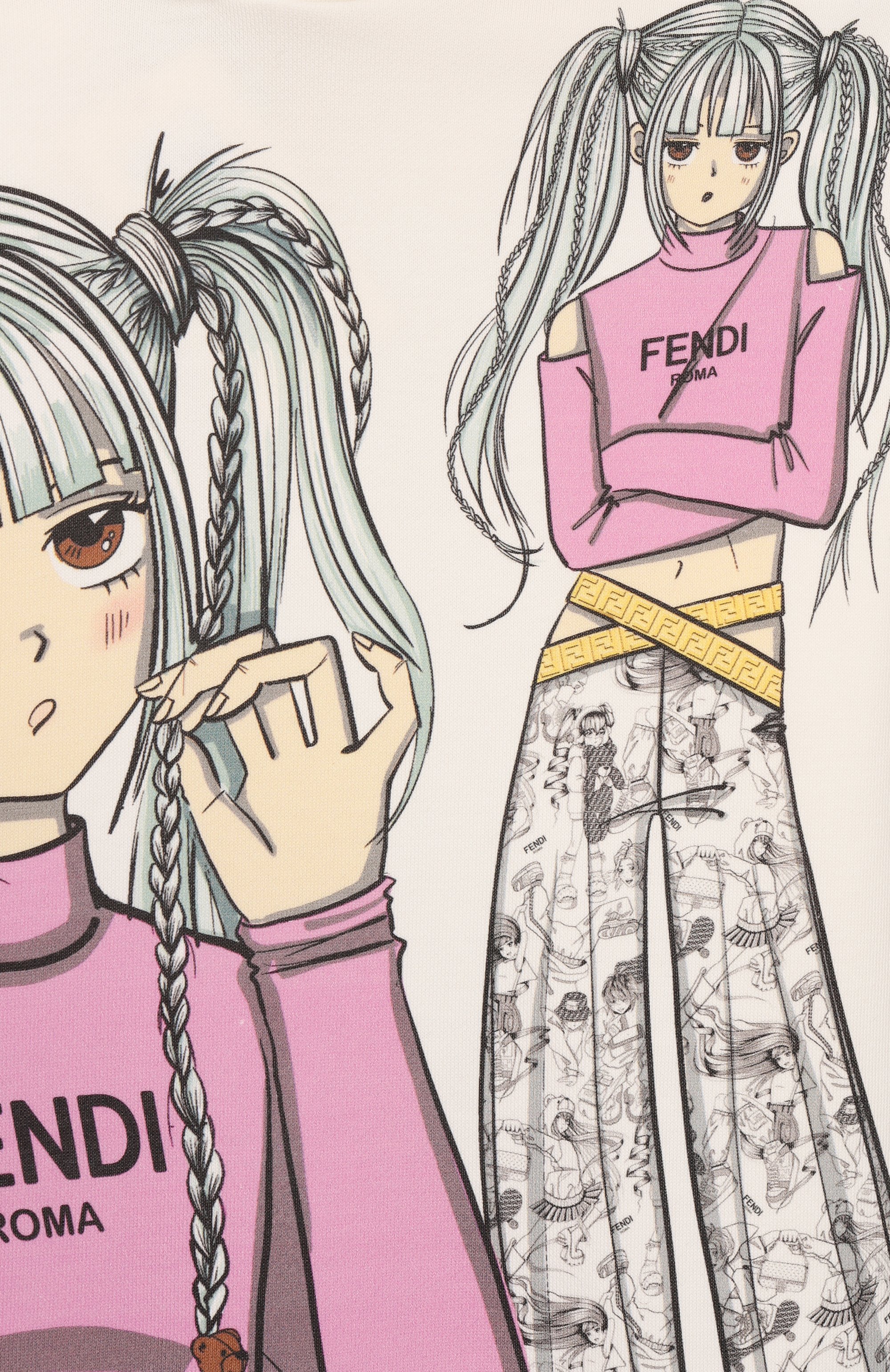 Хлопковое худи FENDI, арт. JFH146/5V0, фото 3