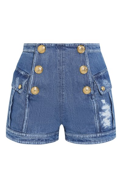 Женские джинсовые шорты BALMAIN, арт. RF25264/D045