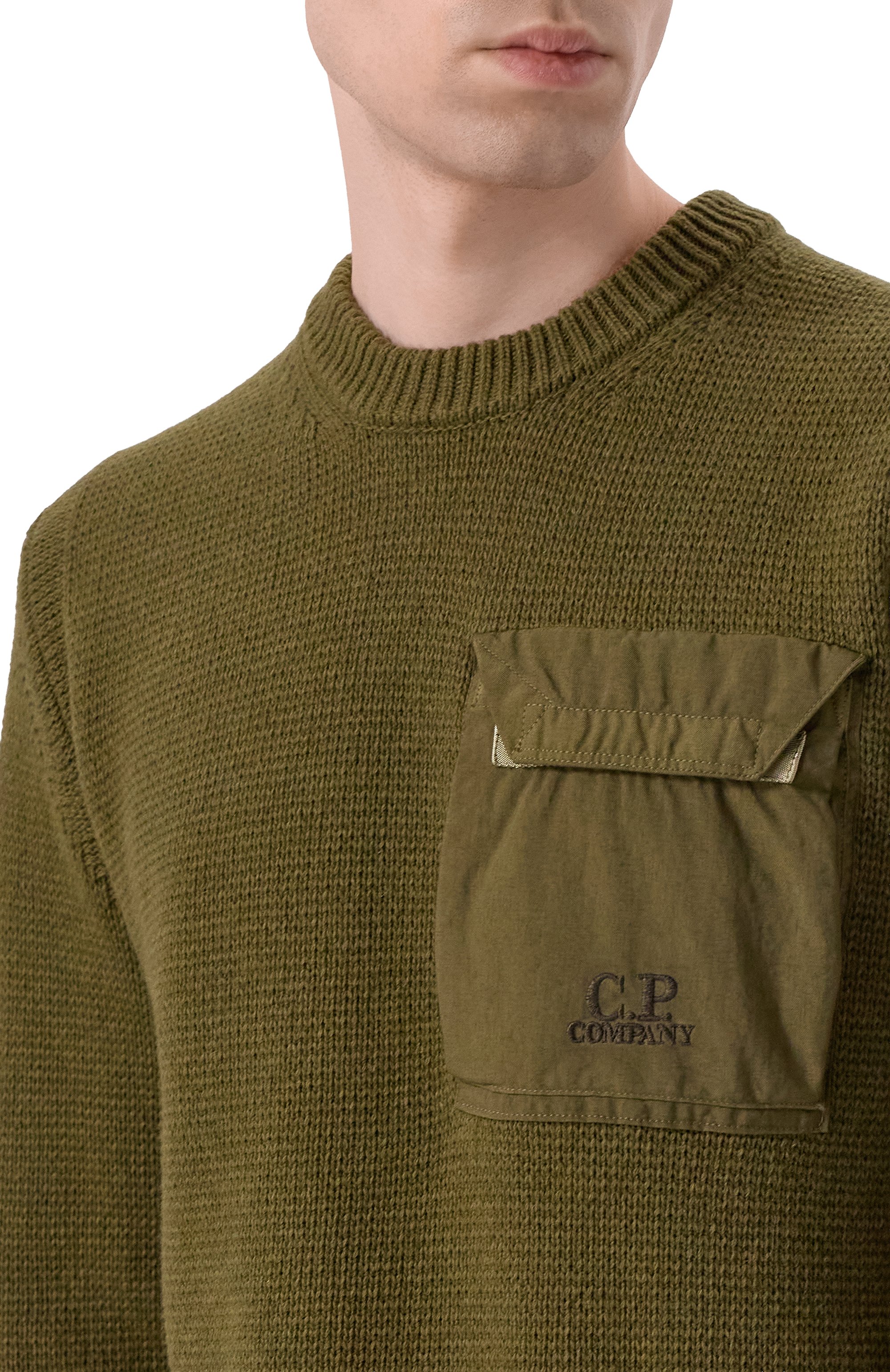 Шерстяной свитер C.P. COMPANY, арт. 19CMKN244A110149M, фото 5