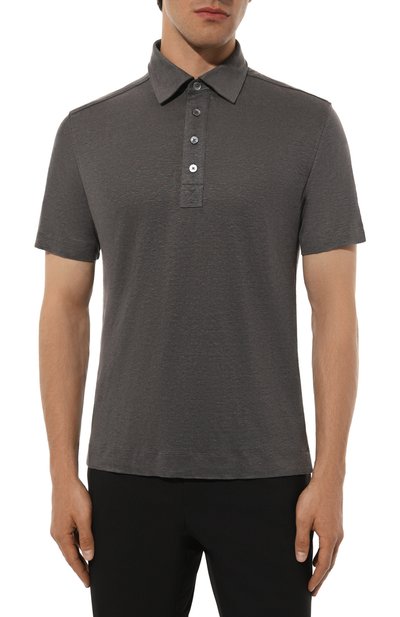 Льняное поло ZEGNA, арт. UD376A7/D784, фото 3