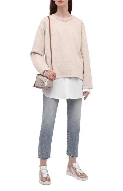 Кожаные кеды diamond light JIMMY CHOO, арт. DIAM0ND LIGHT/F/ADR, фото 2