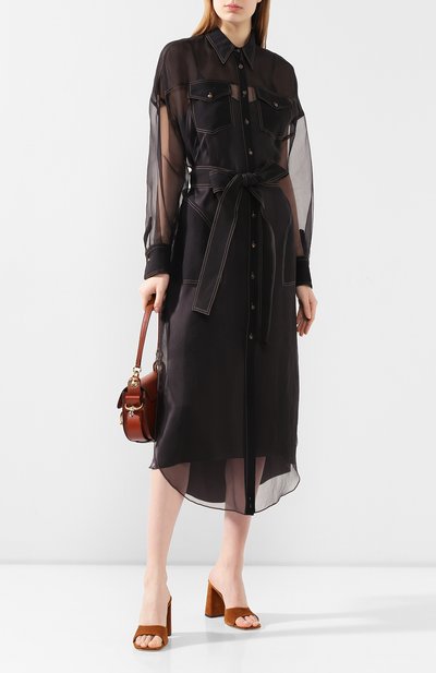 Шелковое платье BRUNELLO CUCINELLI черного цвета по цене 399500 руб., арт. MF940ANV41, фото 2 Шелковое платье BRUNELLO CUCINELLI, арт. MF940ANV41, фото 2