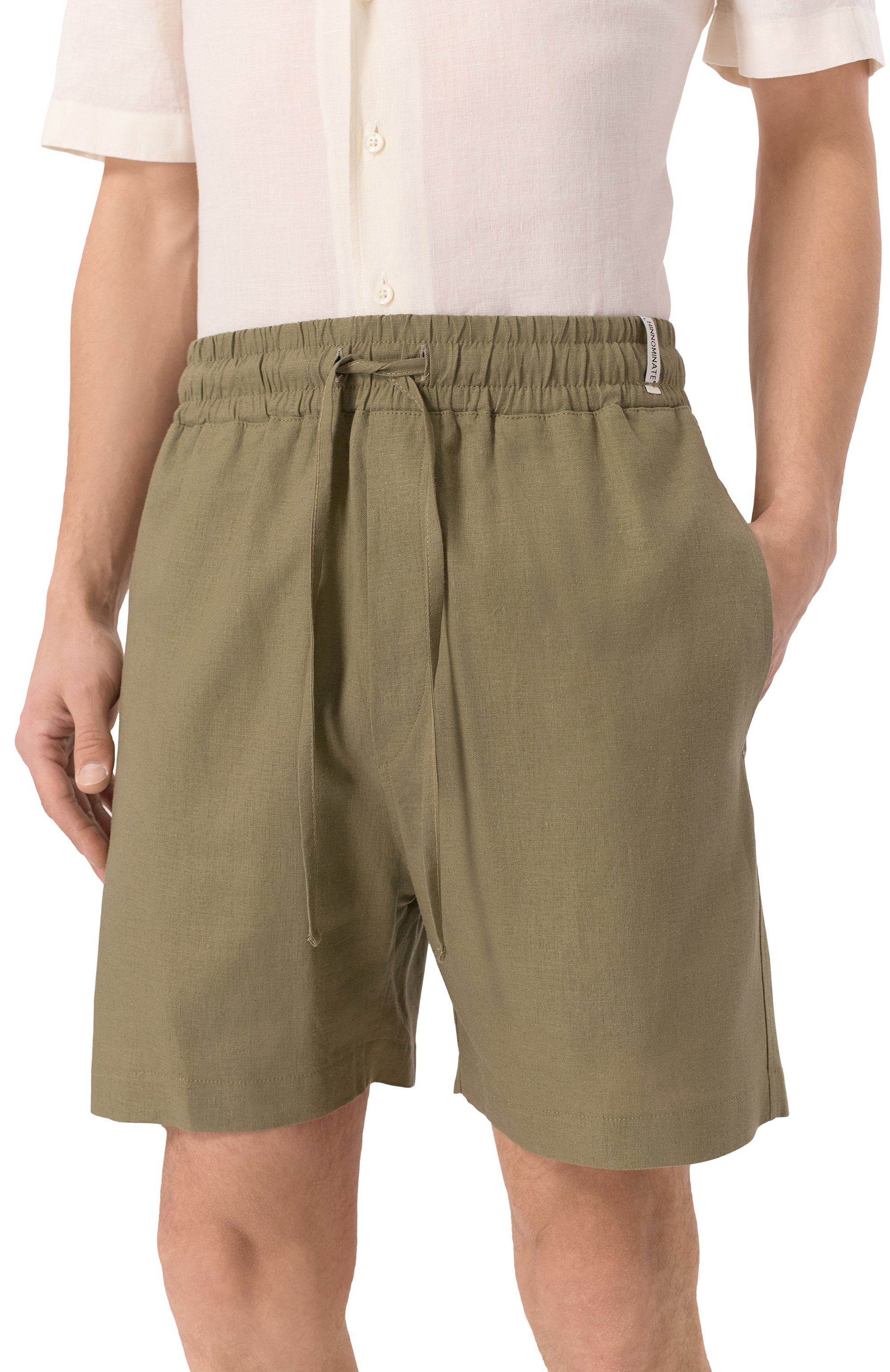 Шорты изо льна и вискозы HINNOMINATE, арт. HMABM01350, фото 3