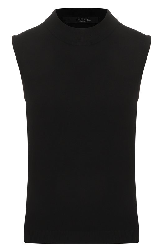 Топ из вискозы Weekend Max Mara NAZI0NE Чёрный NAZI0NE
