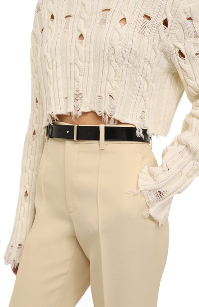 Кожаный ремень GIORGIO ARMANI черного цвета по цене 75400 руб., арт. Y1I255/YVM7A, фото 2 Кожаный ремень GIORGIO ARMANI, арт. Y1I255/YVM7A, фото 2