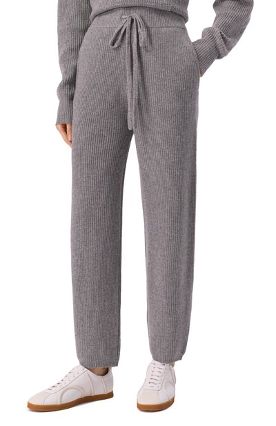 Кашемировые брюки ADDICTED серого цвета по цене 62950 руб., арт. MK209.ZY71137, фото 3 Кашемировые брюки ADDICTED, арт. MK209.ZY71137, фото 3