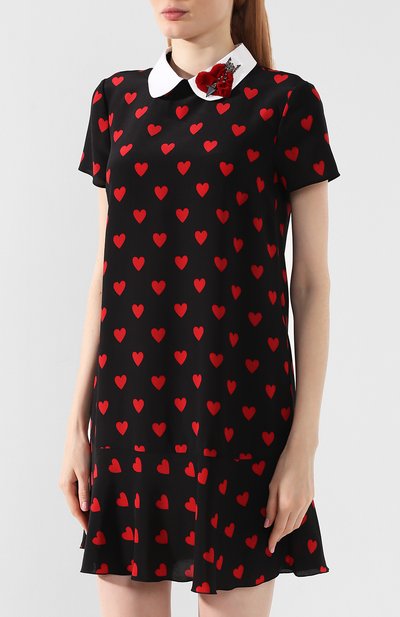Шелковое платье REDVALENTINO разноцветного цвета по цене 59900 руб., арт. SR3VAH00/4AE, фото 3 Шелковое платье REDVALENTINO, арт. SR3VAH00/4AE, фото 3