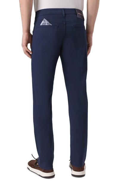 Брюки bard JACOB COHEN темно-синего цвета по цене 51150 руб., арт. JUM_QE004 054 S3756 TR, фото 4 Брюки bard JACOB COHEN, арт. JUM_QE004 054 S3756 TR, фото 4