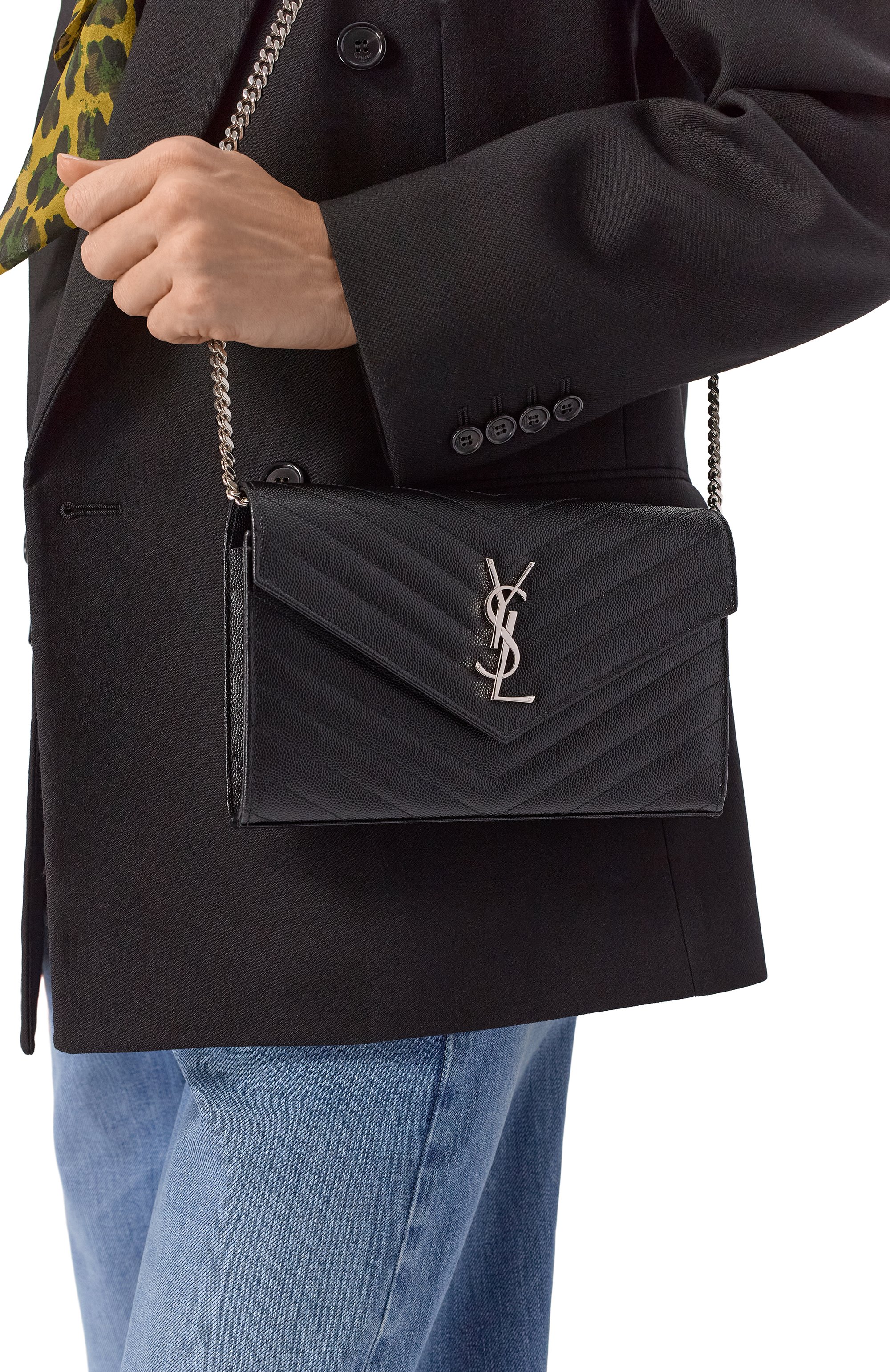 Клатч monogram mini SAINT LAURENT, арт. 377828/B0W02, фото 2