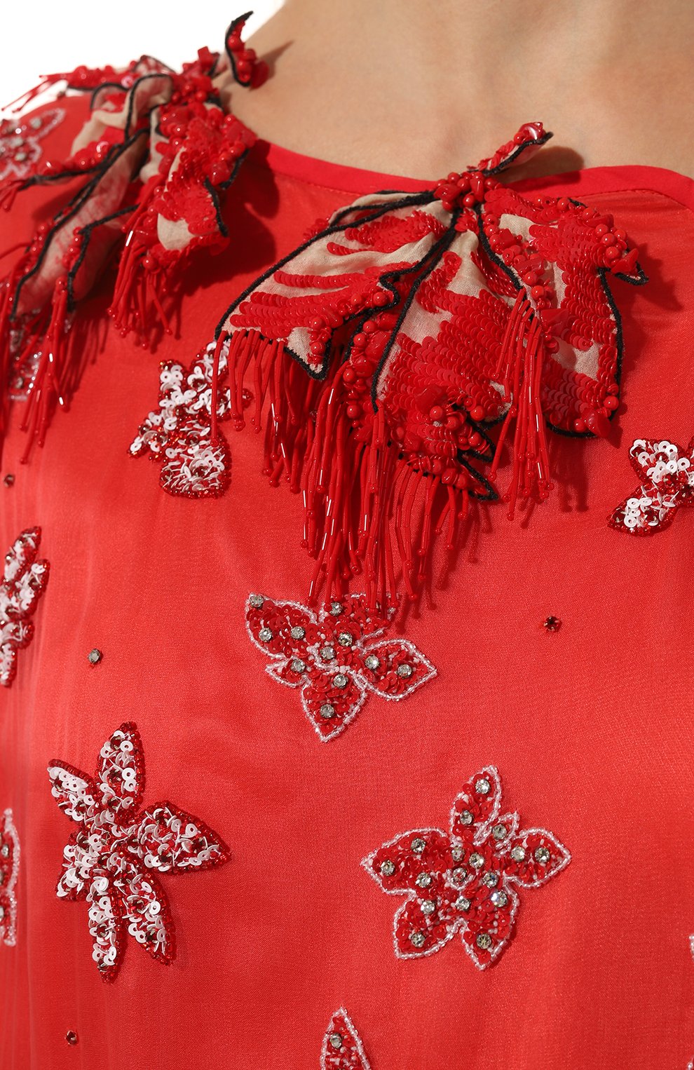 Шелковое платье GIORGIO ARMANI красного цвета по цене 3995000 руб., арт. 0SHVR01L/T01PY, фото 5 Шелковое платье GIORGIO ARMANI, арт. 0SHVR01L/T01PY, фото 5