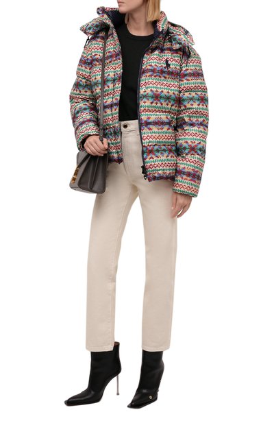 Пуховик POLO RALPH LAUREN разноцветного цвета по цене 59950 руб., арт. 211844806, фото 2 Пуховик POLO RALPH LAUREN, арт. 211844806, фото 2