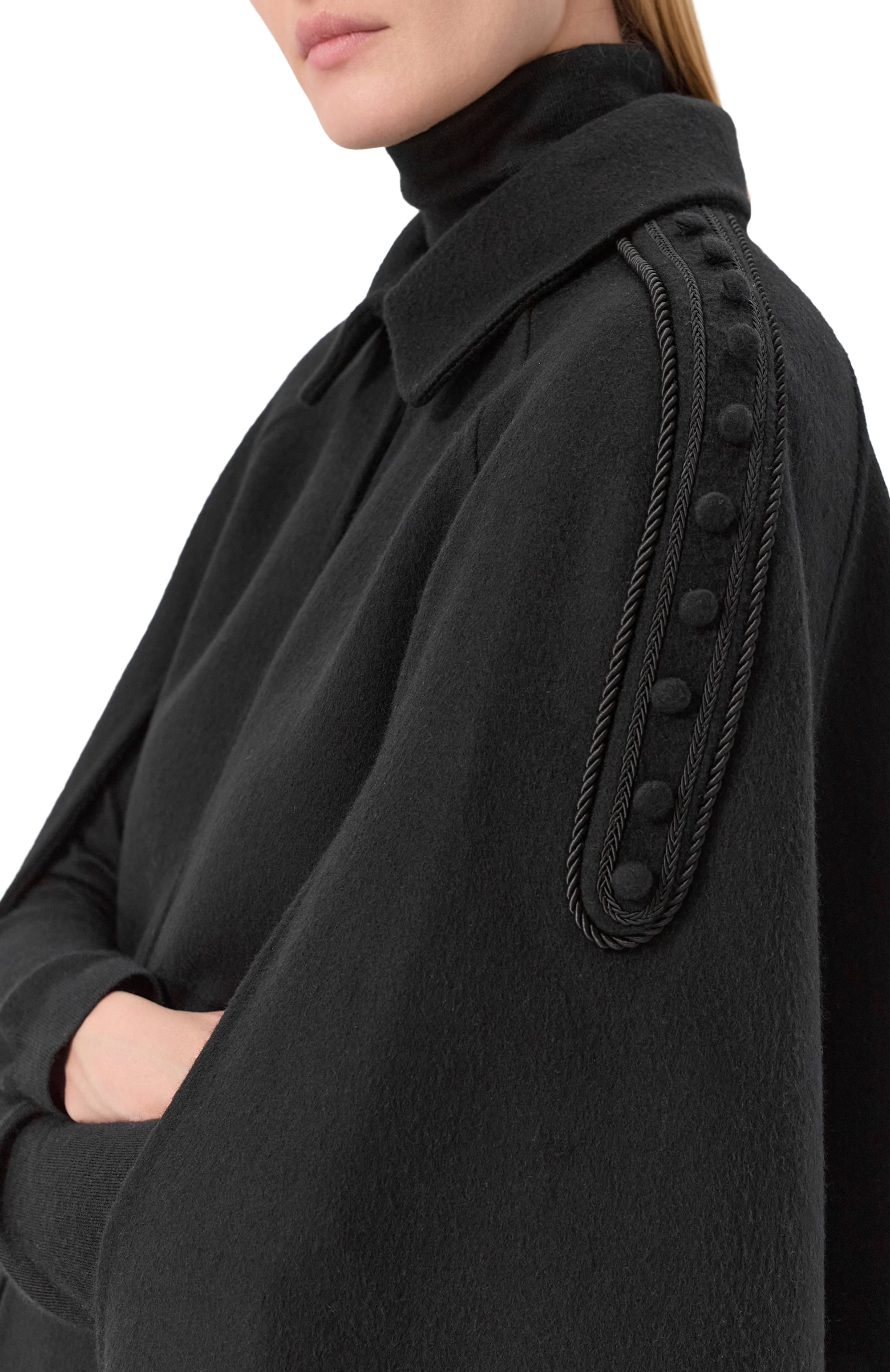 Шерстяной кейп ELIE SAAB, арт. J0178EF25W0003, фото 5