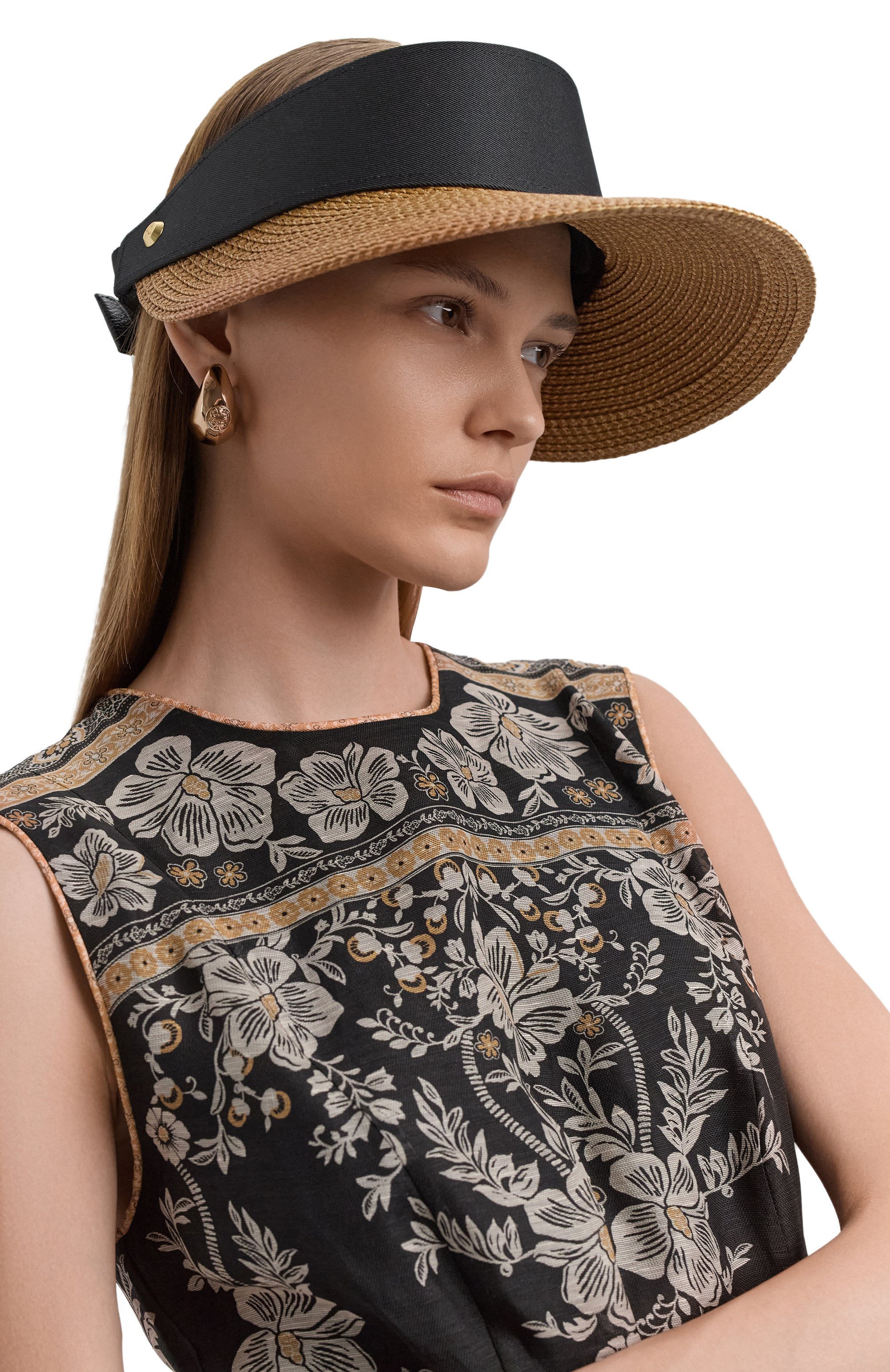 Козырек champ ERIC JAVITS темно-бежевого цвета по цене 29650 руб., арт. 13101/NATURAL/BLACK, фото 2 Козырек champ ERIC JAVITS, арт. 13101/NATURAL/BLACK, фото 2