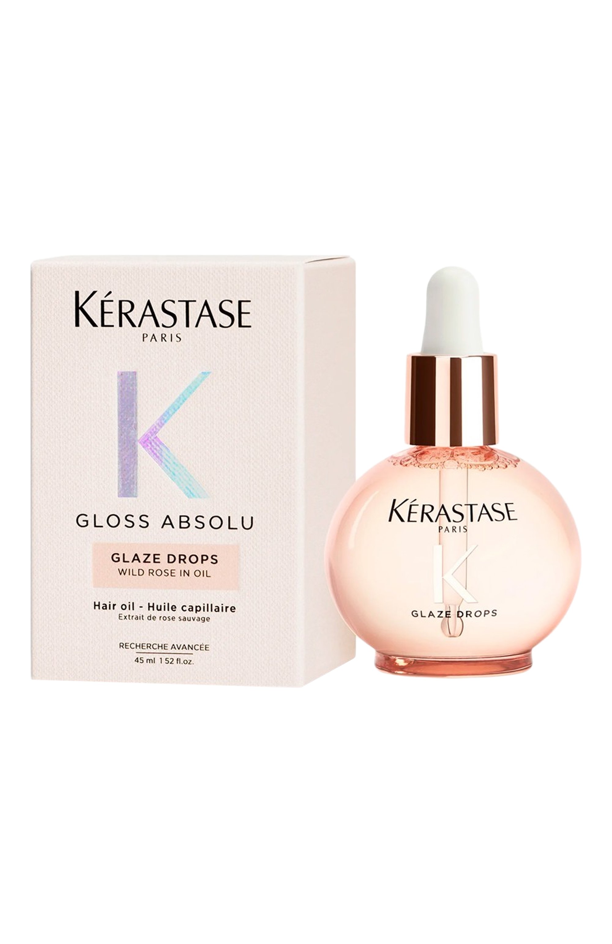 Масло для волос gloss absolu glaze drops (45ml) KERASTASE бесцветного цвета по цене 8700 руб., арт. 3474637285012, фото 1 Масло для волос gloss absolu glaze drops (45ml) KERASTASE, арт. 3474637285012, фото 1