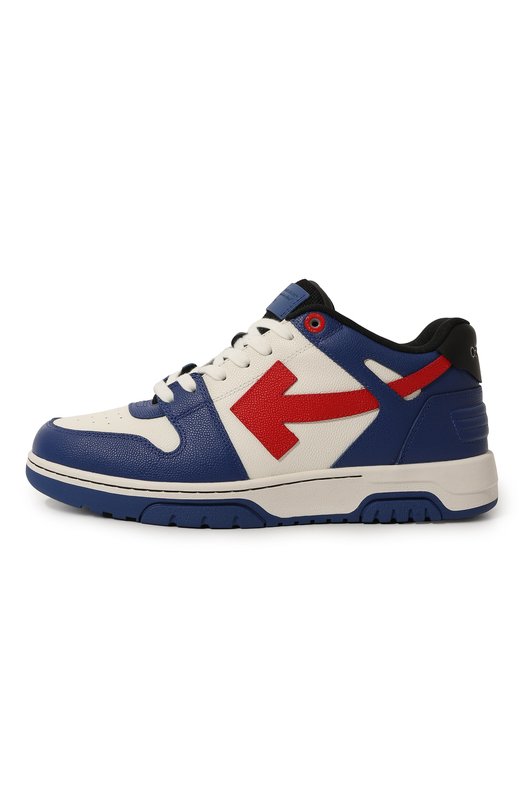 Кожаные кеды Out of Office Off-White 0MIA189F24LEA00D Синий  0MIA189F24LEA00D Фото 4