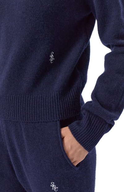 Пуловер из кашемира и шерсти SPORTY AND RICH, арт. WS01264302BL106, фото 5