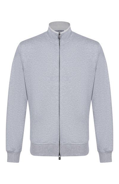 Толстовка из хлопка и шелка CAPOBIANCO, арт. 20M452.DS00._001, фото 1