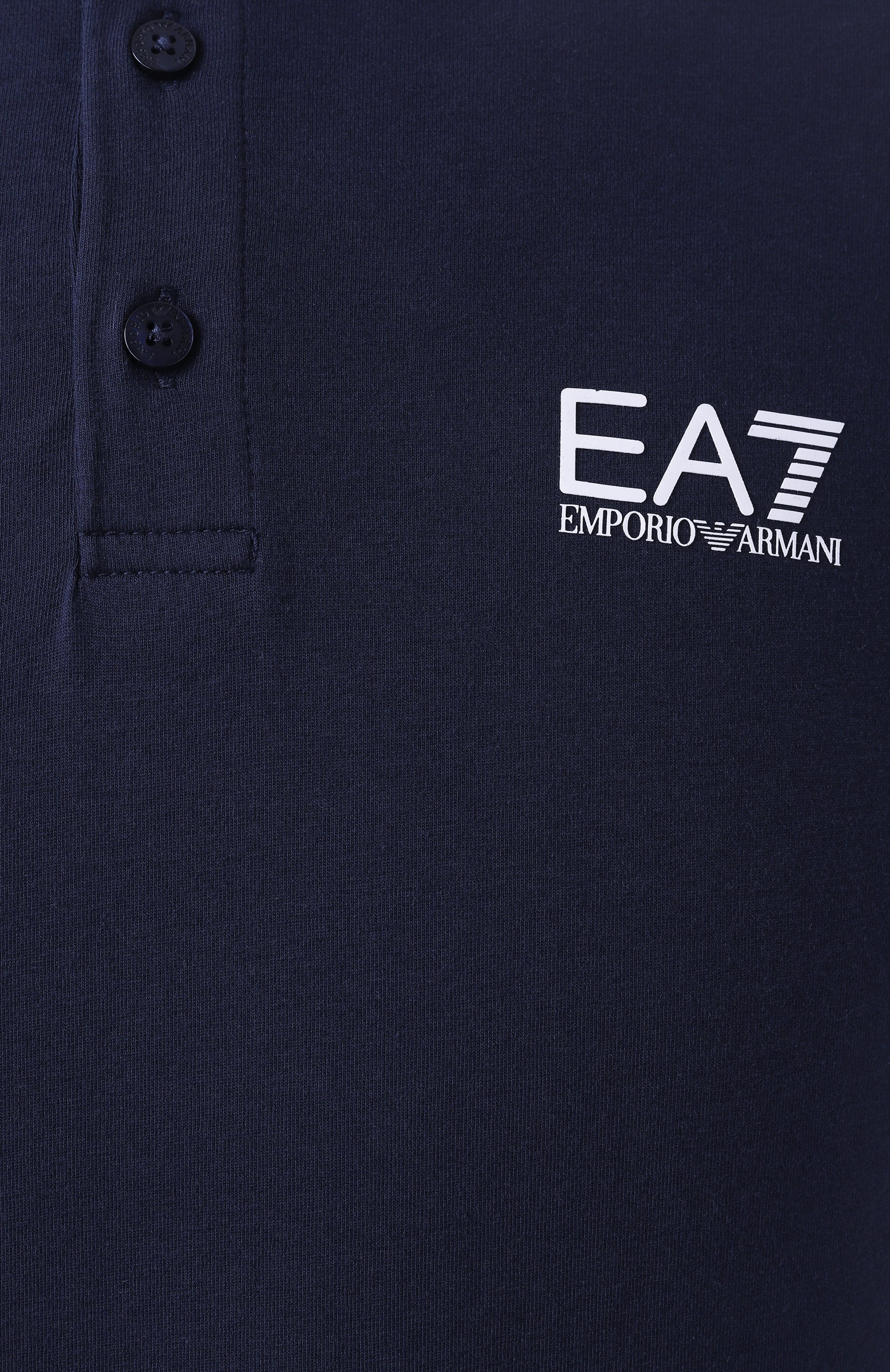 Хлопковое поло EA7, арт. 8NPF14/PJVQZ, фото 6