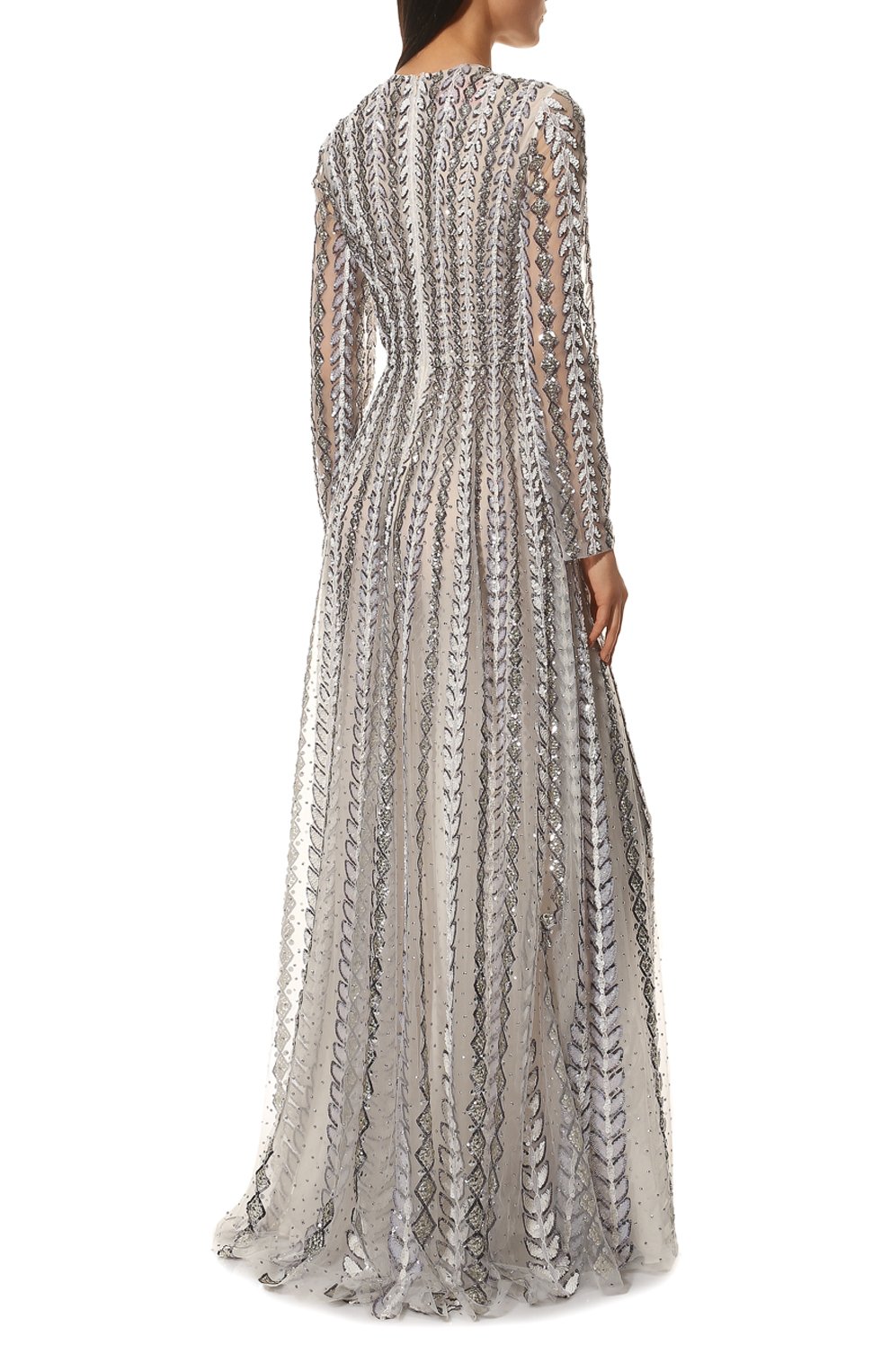 Платье с отделкой пайетками VALENTINO, арт. XB3VDCM01ED, фото 4