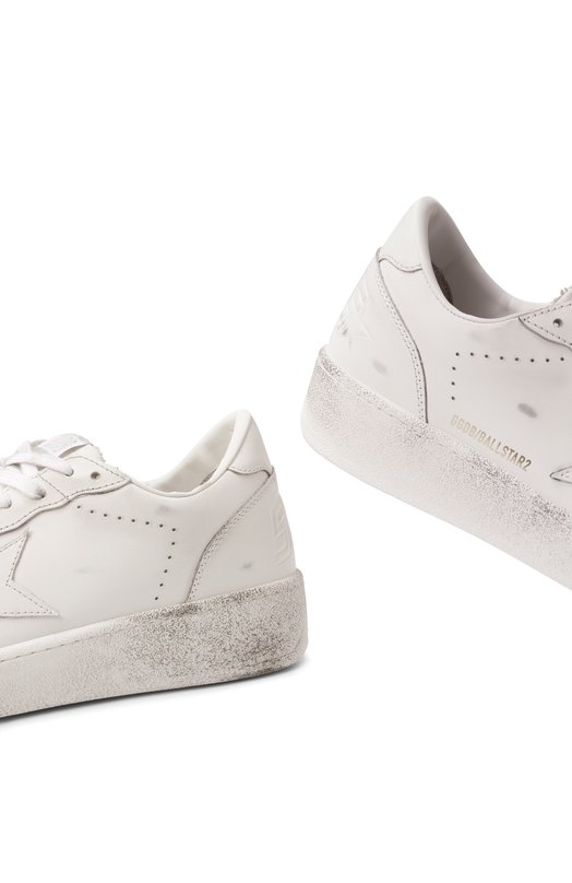 Кожаные кеды Ball Star Golden Goose Deluxe Brand GMF00804.F007322 Белый  GMF00804.F007322 Фото 7