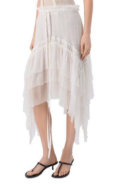 Хлопковая юбка ANN DEMEULEMEESTER, арт. B0013945/FA736, фото 3