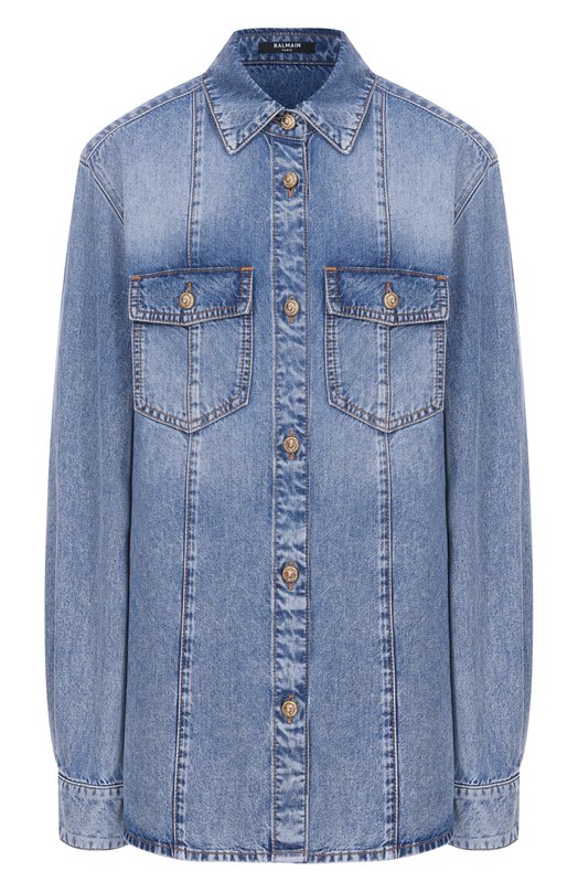 Джинсовая рубашка Balmain FF0HC080/DF97 Голубой FF0HC080/DF97