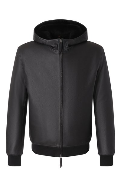 Мужской кожаный бомбер с меховой подкладкой MVST, арт. SWEAT913/274-00/60