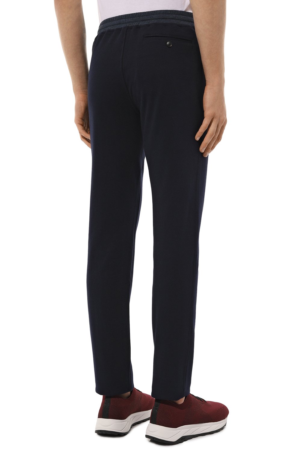 Брюки из хлопка и кашемира CAPOBIANCO, арт. 17M706.LB00., фото 4