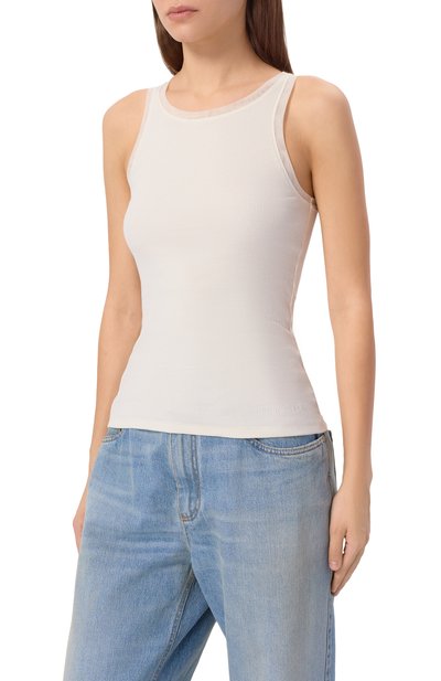 Хлопковая майка BOSS ORANGE, арт. 50553479, фото 3