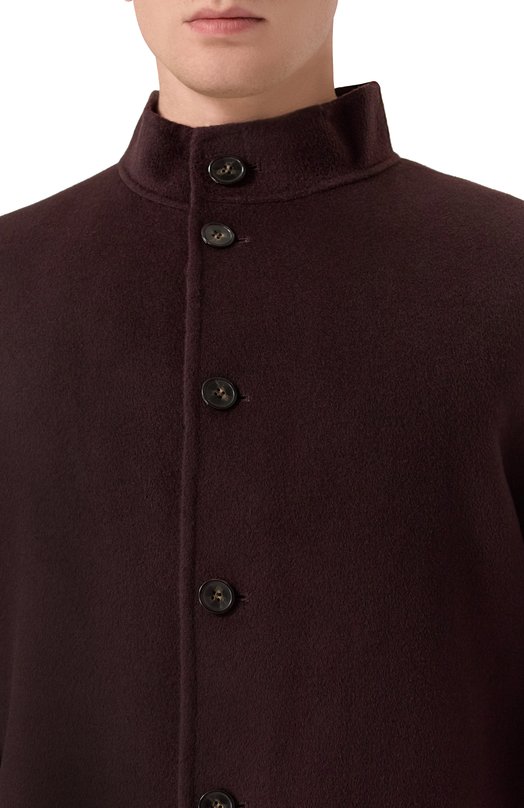 Пальто из шерсти и кашемира 12 STOREEZ 132760 Бордовый  132760 Фото 5